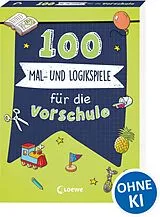 Kartonierter Einband 100 Mal- und Logikspiele für die Vorschule von 
