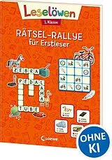 Kartonierter Einband (Kt) Leselöwen Rätsel-Rallye für Erstleser - 1. Klasse (Orange) von