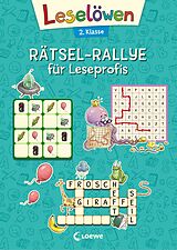 Kartonierter Einband (Kt) Leselöwen Rätsel-Rallye für Leseprofis - 2. Klasse (Türkis) von 