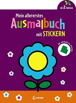 Kartonierter Einband Mein allererstes Ausmalbuch mit Stickern (Blume) von 