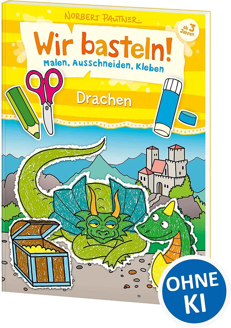 Wir basteln! - Malen, Ausschneiden, Kleben - Drachen