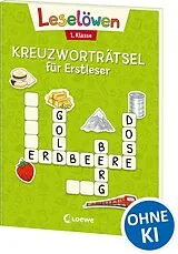 Kartonierter Einband Leselöwen Kreuzworträtsel für Erstleser - 1. Klasse (Hellgrün) von