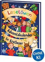 Fester Einband Leselöwen-Adventskalender für Erstleser von Eva Hierteis, Anna Taube, Ann-Katrin Heger