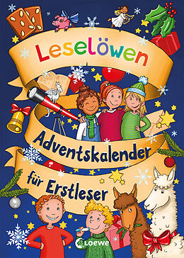 Fester Einband Leselöwen-Adventskalender für Erstleser von Eva Hierteis, Anna Taube, Ann-Katrin Heger