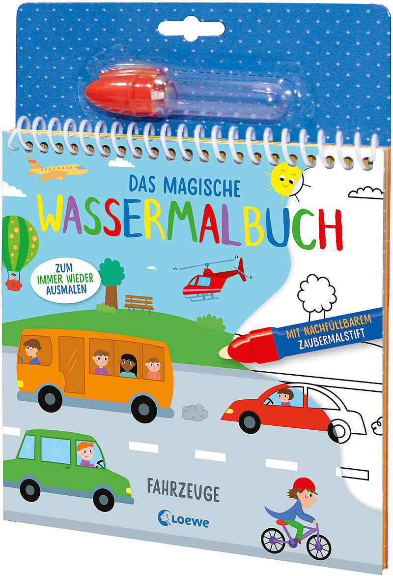 Das magische Wassermalbuch - Fahrzeuge