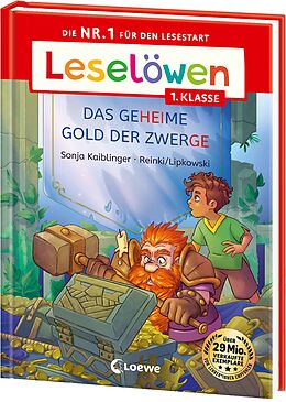 Fester Einband Leselöwen 1. Klasse - Das geheime Gold der Zwerge (Großbuchstabenausgabe) von Sonja Kaiblinger