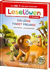 Fester Einband Leselöwen 1. Klasse - Ein Löwe findet Freunde (Großbuchstabenausgabe) von Gesa Neitzel