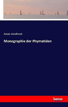 Kartonierter Einband Monographie der Phymatiden von Anton Handlirsch