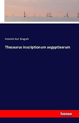 Kartonierter Einband Thesaurus inscriptionum aegyptiaerum von Heinrich Karl Brugsch