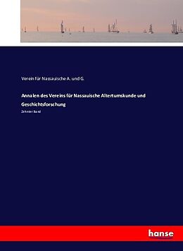 Kartonierter Einband Annalen des Vereins für Nassauische Altertumskunde und Geschichtsforschung von 
