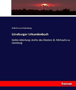 Kartonierter Einband Lüneburger Urkundenbuch von Wilhelm von Hodenberg