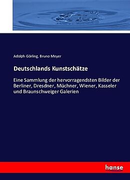 Kartonierter Einband Deutschlands Kunstschätze von Adolph Görling, Bruno Meyer