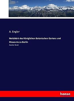 Kartonierter Einband Notizblatt des Königlichen Botanischen Gartens und Museums zu Berlin von 