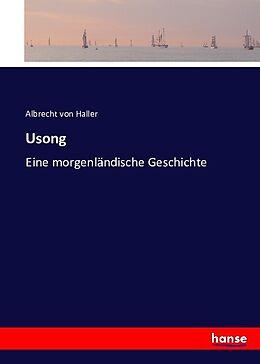 Kartonierter Einband Usong von Albrecht von Haller