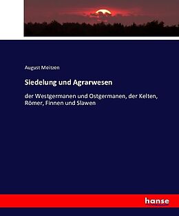 Kartonierter Einband Siedelung und Agrarwesen von August Meitzen