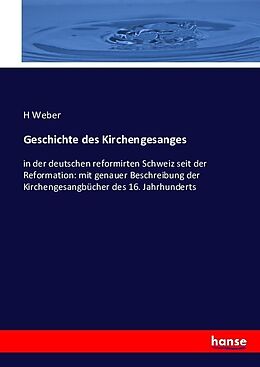 Kartonierter Einband Geschichte des Kirchengesanges von H. Weber