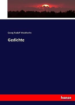 Kartonierter Einband Gedichte von Georg Rodolf Weckherlin