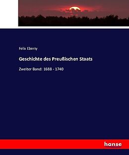 Kartonierter Einband Geschichte des Preußischen Staats von Felix Eberty