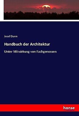 Kartonierter Einband Handbuch der Architektur von Josef Durm