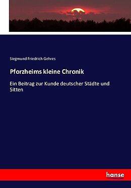 Kartonierter Einband Pforzheims kleine Chronik von Siegmund Friedrich Gehres