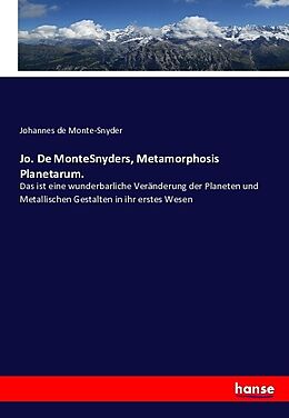 Kartonierter Einband Jo. De MonteSnyders, Metamorphosis Planetarum von Johannes de Monte-Snyder