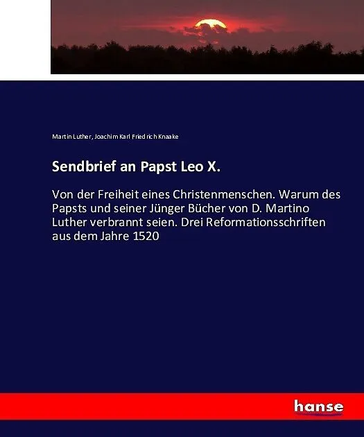 Sendbrief an Papst Leo X