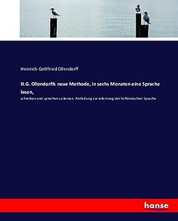 Kartonierter Einband H.G. Ollendorffs neue Methode, in sechs Monaten eine Sprache lesen von Heinrich Gottfried Ollendorff