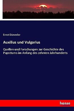 Kartonierter Einband Auxilius und Vulgarius von Ernst Dümmler