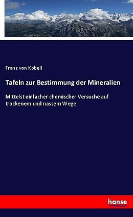 Kartonierter Einband Tafeln zur Bestimmung der Mineralien von Franz von Kobell