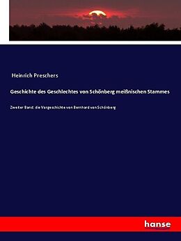 Kartonierter Einband Geschichte des Geschlechtes von Schönberg meißnischen Stammes von Anonymous