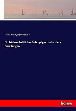 Kartonierter Einband Ein leidenschaftlicher Erdenpilger und andere Erzählungen von Moritz Busch, Henry James Jr.