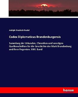 Kartonierter Einband Codex Diplomaticus Brandenburgensis von Adolph Friedrich Riedel