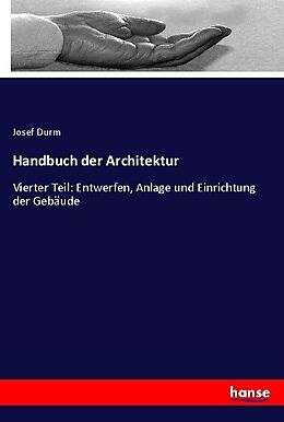 Kartonierter Einband Handbuch der Architektur von Josef Durm