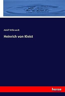 Kartonierter Einband Heinrich von Kleist von Adolf Wilbrandt