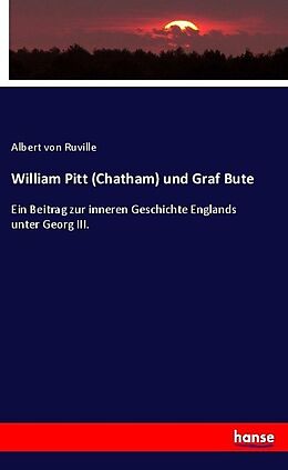 Kartonierter Einband William Pitt (Chatham) und Graf Bute von Albert von Ruville