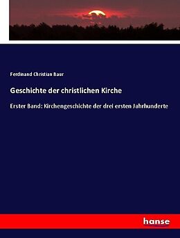 Kartonierter Einband Geschichte der christlichen Kirche von Ferdinand Christian Baur