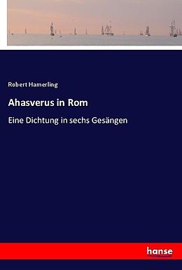 Kartonierter Einband Ahasverus in Rom von Robert Hamerling