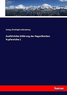 Kartonierter Einband Ausführliche Erklärung der Hogarthischen Kupferstiche 1 von Georg Christoph Lichtenberg