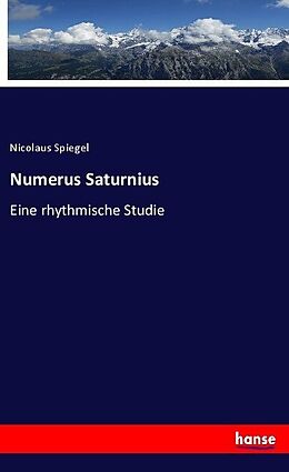 Kartonierter Einband Numerus Saturnius von Nicolaus Spiegel