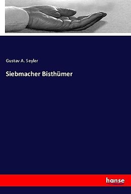 Kartonierter Einband Siebmacher Bisthümer von Gustav A. Seyler