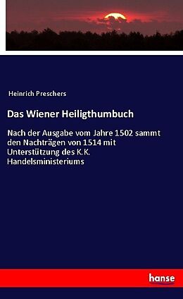 Kartonierter Einband Das Wiener Heiligthumbuch von Anonymous