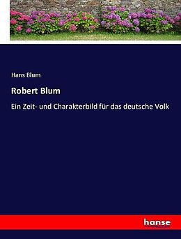 Kartonierter Einband Robert Blum von Hans Blum