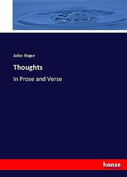 Couverture cartonnée Thoughts de John Hope