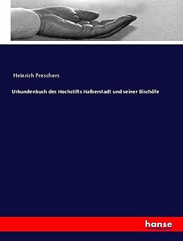 Kartonierter Einband Urkundenbuch des Hochstifts Halberstadt und seiner Bischöfe von Anonymous