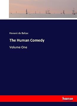 Couverture cartonnée The Human Comedy de Honoré de Balzac