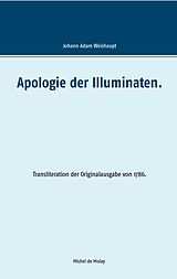 E-Book (epub) Apologie der Illuminaten. von Adam Weishaupt