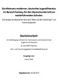 E-Book (epub) Die Relevanz moderner, deutscher Jugendliteratur im Bereich Fantasy für den Deutschunterricht an weiterführenden Schulen von Laura Thiel