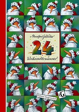 Kartonierter Einband 24 Weihnachtsmänner von Manfred Schlüter