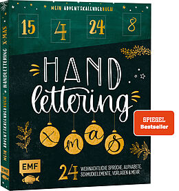 Fester Einband Mein Adventskalender-Buch: Handlettering X-Mas! von 