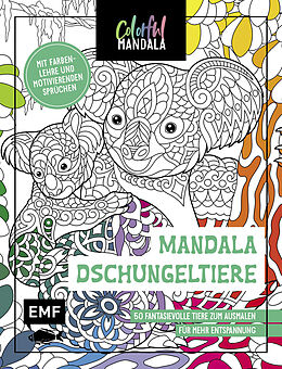 Kartonierter Einband Colorful Mandala  Mandala  Dschungeltiere von 